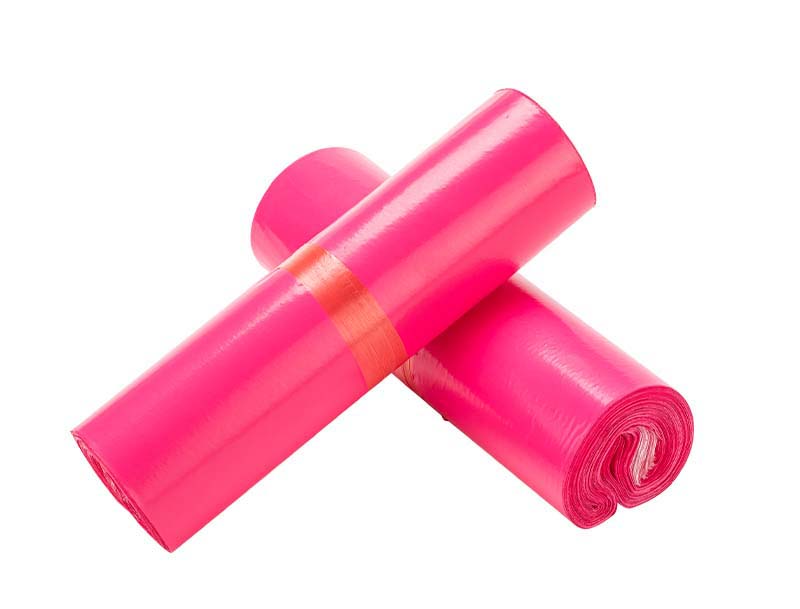 海安玫红色快递袋-02